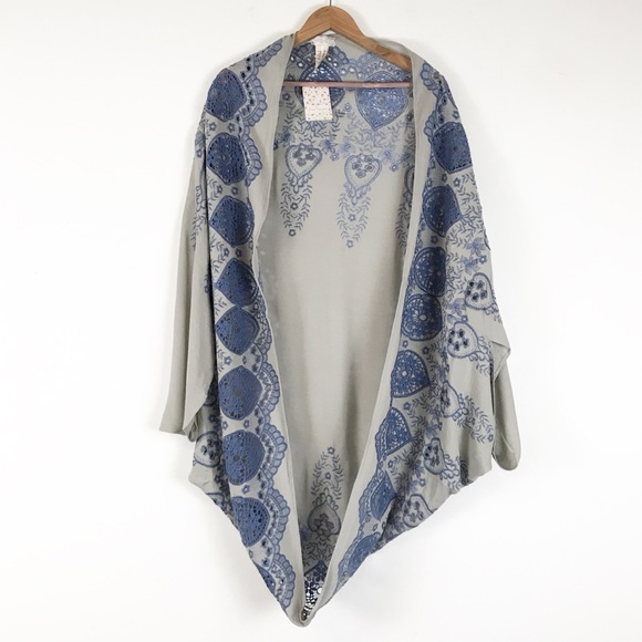 Free People Catania Embroidered Kimono - Picture 5 of 10